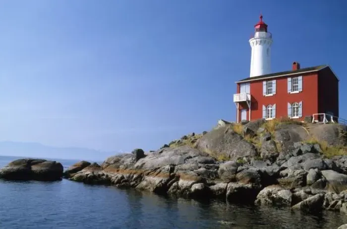 Framed Print : Fisgard Lighthouse in the Fort Rodd Hill National Historic Park, Victoria, British Framed Print : Fisgard Lighthouse in the Fort Rodd Hill National Historic Park, Victoria, British