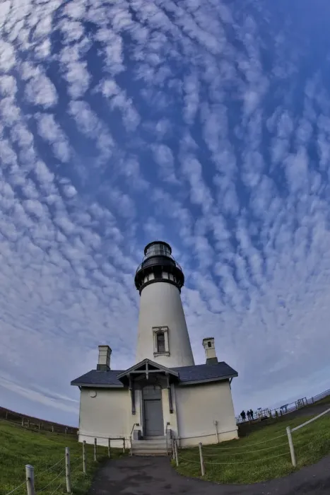 Framed Print : Fisheye view of Yaquina Head Lighthouse, Pacific coastline Newport Oregon Framed Print : Fisheye view of Yaquina Head Lighthouse, Pacific coastline Newport Oregon