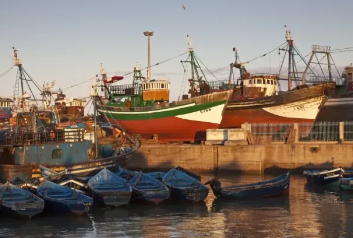 Framed Print : Fishing boats, Essaouira, Morocco Framed Print : Fishing boats, Essaouira, Morocco