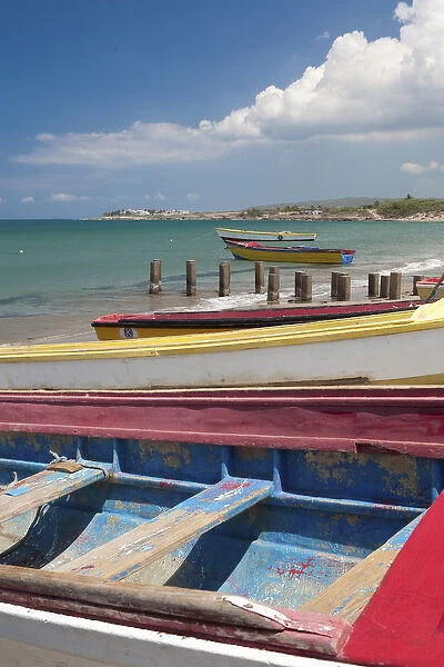Fishing Boats, Treasure Beach, Lovers Leap, Jamaica South Coast