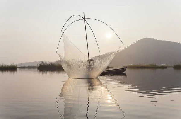 Fishing, Loktak Lake, Imphal, Manipur, India