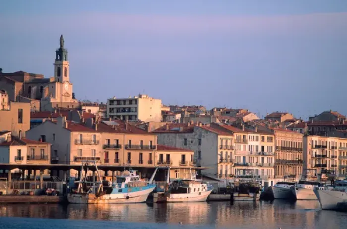 Framed Print : Fishing villiage in Sete, France. french, france, francaise, francais, europe