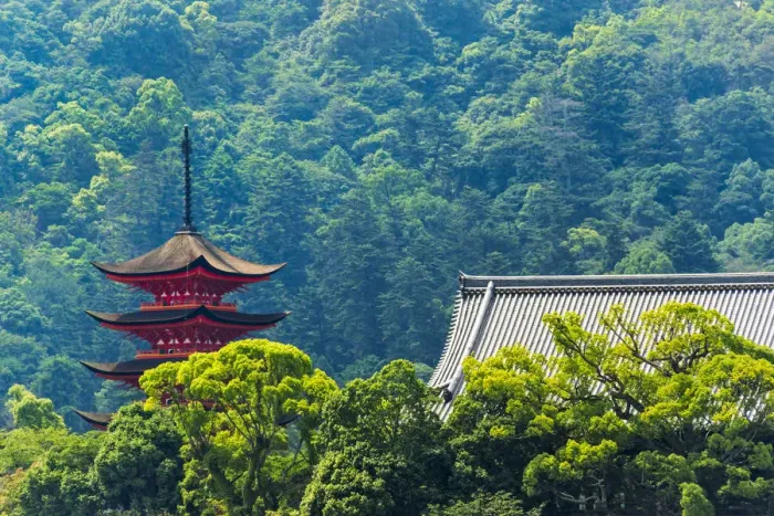 Framed Print : Five-Storied Pagoda (Gojunoto), Miyajima, Japan Framed Print : Five-Storied Pagoda (Gojunoto), Miyajima, Japan