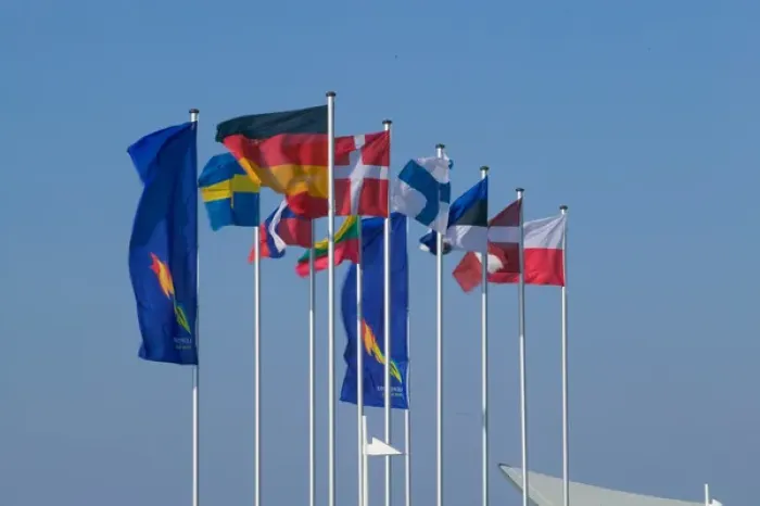 Framed Print : flags