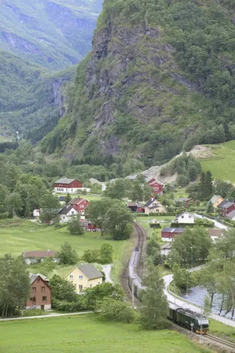 Framed Print : The Flam Railway - an incredibel train journey from the mountain station at Myrdal Framed Print : The Flam Railway - an incredibel train journey from the mountain station at Myrdal