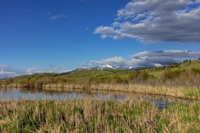 Framed Print : Flint Creek Mountains and wetlands near Deer Lodge, Montana, USA Framed Print : Flint Creek Mountains and wetlands near Deer Lodge, Montana, USA