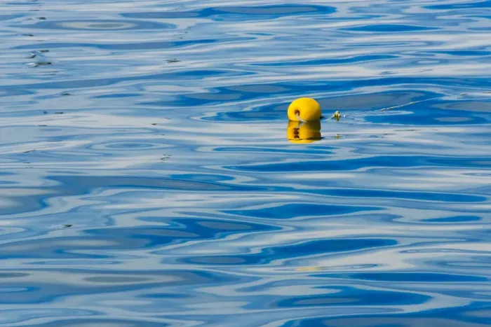 Framed Print : Floating buoy in the ocean, Van Dyks Bay. Western Cape Province, South Africa Framed Print : Floating buoy in the ocean, Van Dyks Bay. Western Cape Province, South Africa
