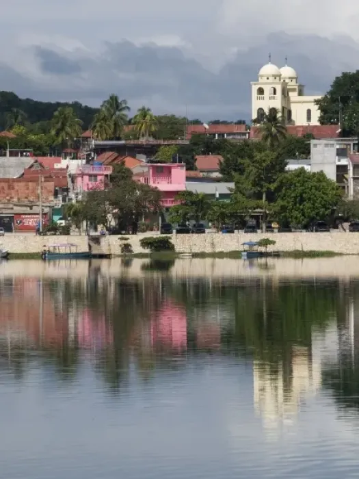 Framed Print : Flores, Guatemala: Views of the island that is the heart of flores2 Framed Print : Flores, Guatemala: Views of the island that is the heart of flores2