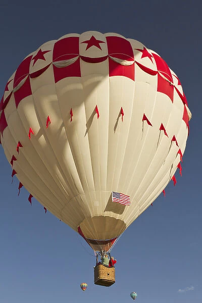 Fly-by at the Albuquerque Hot Air Balloon Fiesta, New Mexico