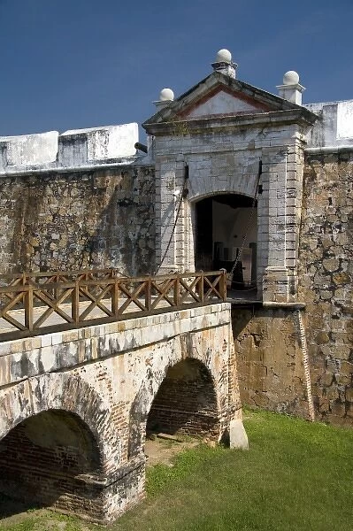 The Fort of San Diego located on a hill in downtown Acapulco, Guerrero, Mexico