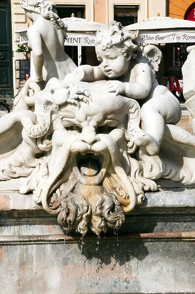 Fountain of Neptune, Piazza Navona, Rome, Unesco World Heritage Site, Latium, Italy