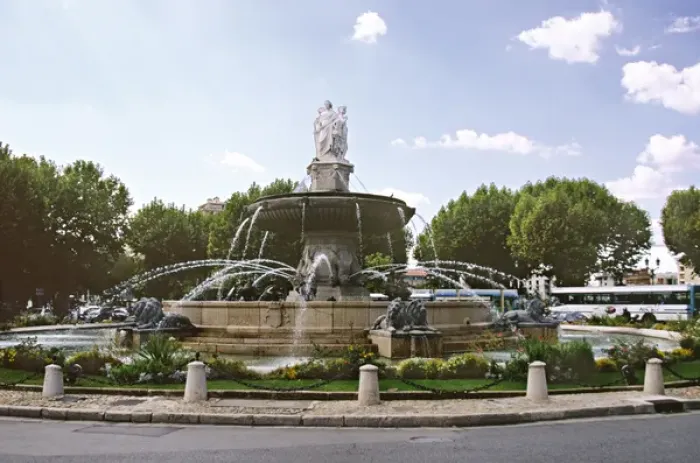 Framed Print : France, Aix en Provence, La Rotonde (Rotunda Fountain), built 1860 Framed Print : France, Aix en Provence, La Rotonde (Rotunda Fountain), built 1860