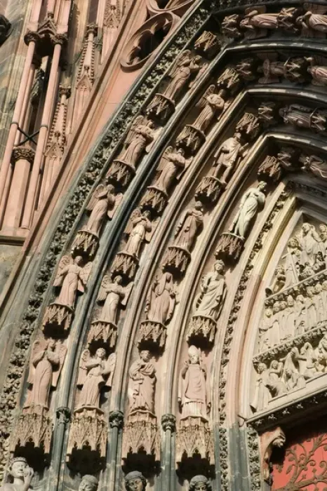 Framed Print : FRANCE-Alsace (Haut Rhin)-Strasbourg: Cathedrale Notre Dame (b. 1284-1439)Details of Framed Print : FRANCE-Alsace (Haut Rhin)-Strasbourg: Cathedrale Notre Dame (b. 1284-1439)Details of