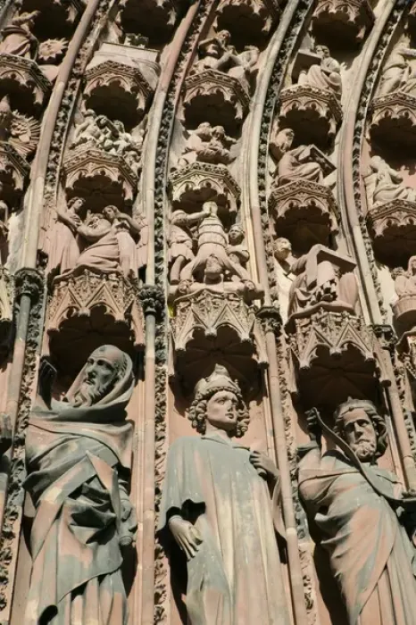 Framed Print : FRANCE-Alsace (Haut Rhin)-Strasbourg: Cathedrale Notre Dame (b. 1284-1439)Details of Framed Print : FRANCE-Alsace (Haut Rhin)-Strasbourg: Cathedrale Notre Dame (b. 1284-1439)Details of