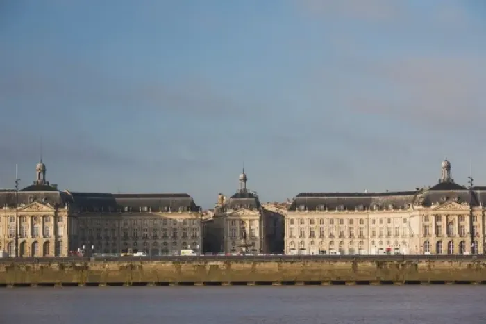 Framed Print : France, Aquitaine Region, Gironde Department, Bordeaux, Place de la Bourse buildings