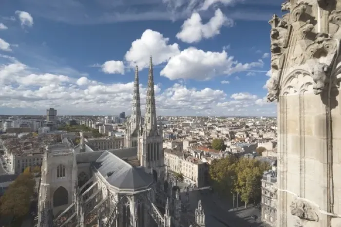 Framed Print : France, Aquitaine Region, Gironde Department, Bordeaux, overview of Cathedrale St-Andre Framed Print : France, Aquitaine Region, Gironde Department, Bordeaux, overview of Cathedrale St-Andre