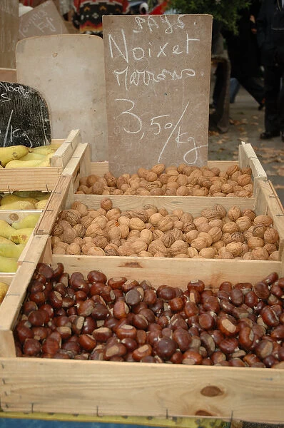 03. France, Arles, Provence, nuts at outdoor market