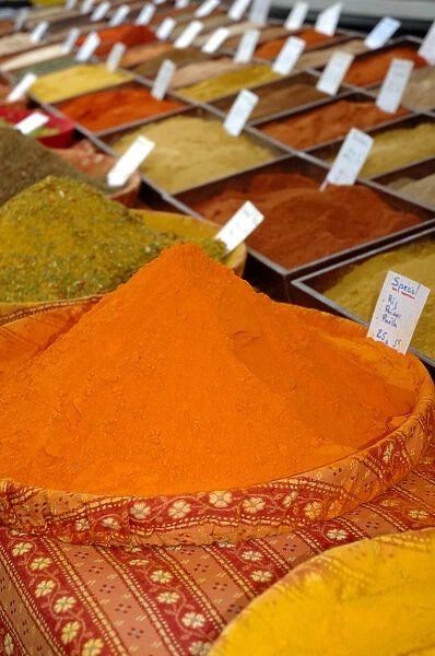 03. France, Arles, Provence, spices at outdoor market