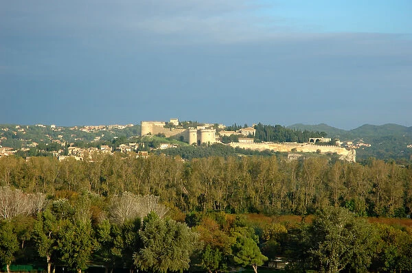 03. France, Avignon, Provence, fortress across the Rhone River from Avignon