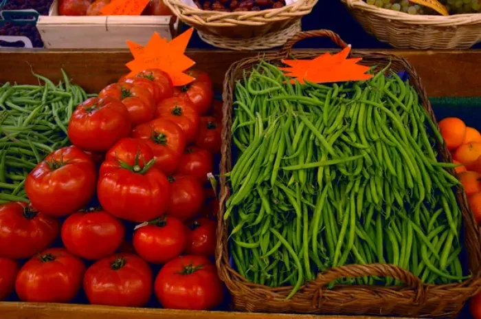 Framed Print : 03. France, Avignon, Provence, fresh produce at indoor market Framed Print : 03. France, Avignon, Provence, fresh produce at indoor market