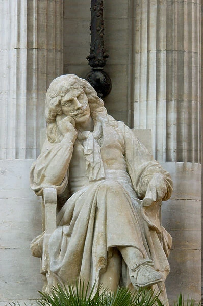 03. France, Avignon, Provence, statue of Mollier in front of Opera theatre