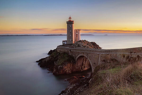 France, Brittany. Finisterre, Plouzane. Petit Minou Lighthouse