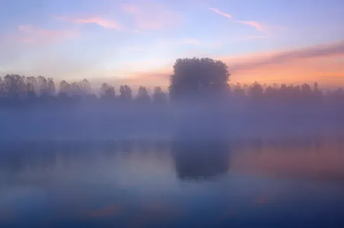 Framed Print : France, Burgundy, Macon, Saone River at dawn