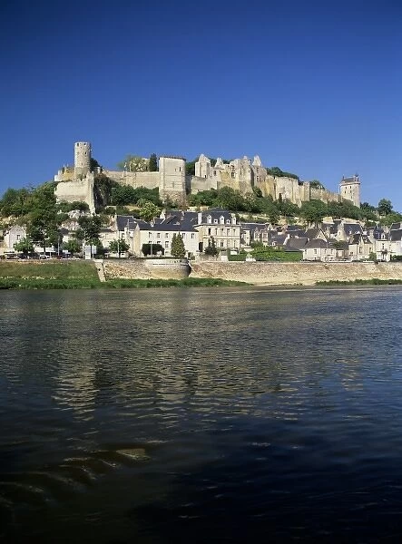 France, Centre, Indre et Loire, Chinon, Loire Valley, River Vienne, Chateau