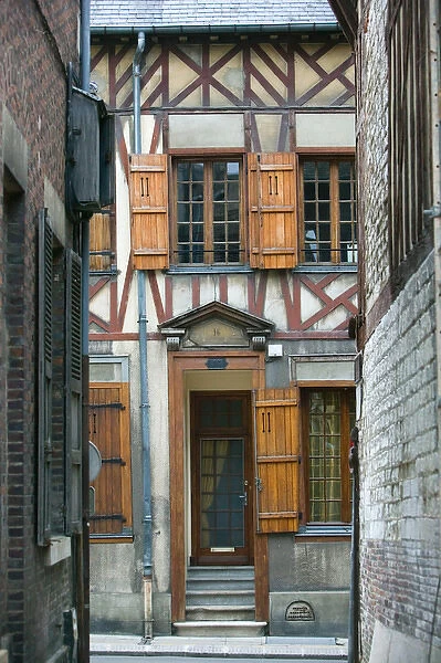 FRANCE-Champagne (Aube)-Troyes: Half Timbered House