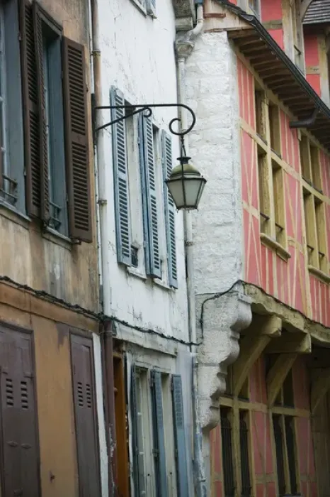 Framed Print : FRANCE-Champagne (Aube)-Troyes: Old Town House Detail Framed Print : FRANCE-Champagne (Aube)-Troyes: Old Town House Detail