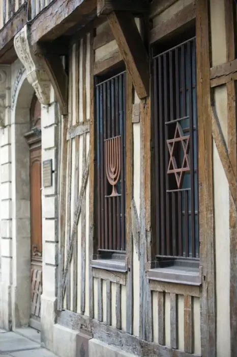 Framed Print : FRANCE-Champagne (Aube)-Troyes: Rue Bonneval Synagogue Framed Print : FRANCE-Champagne (Aube)-Troyes: Rue Bonneval Synagogue