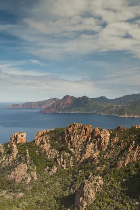 Framed Print : France, Corsica, Corse-du-Sud Department, Calanche Region, Porto, red rock landscape Framed Print : France, Corsica, Corse-du-Sud Department, Calanche Region, Porto, red rock landscape