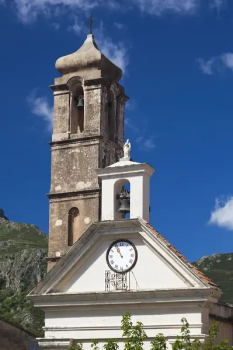 Framed Print : France, Corsica, Haute-Corse Department, La Balagne Region, Speloncato, town church Framed Print : France, Corsica, Haute-Corse Department, La Balagne Region, Speloncato, town church