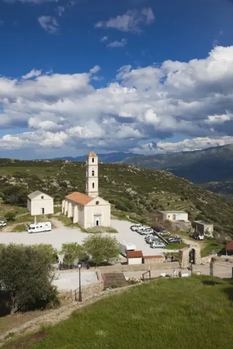 Framed Print : France, Corsica, Haute-Corse Department, La Balagne Region, Sant Antonino, town church Framed Print : France, Corsica, Haute-Corse Department, La Balagne Region, Sant Antonino, town church