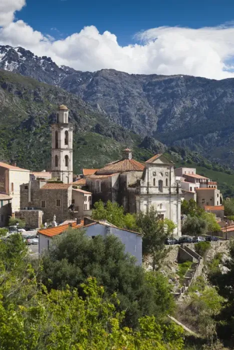Framed Print : France, Corsica, Haute-Corse Department, La Balagne Region, Montemaggiore, elevated Framed Print : France, Corsica, Haute-Corse Department, La Balagne Region, Montemaggiore, elevated
