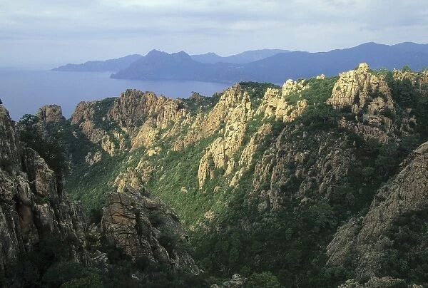 France, Corsica, Piana  /  Porto, Le Calanche Natural Area