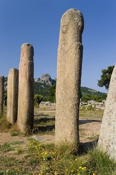 France, Corsica. Stone alignment of I Stantari (Alignement d l Stantari). Bronze-age
