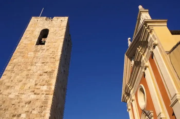 Framed Print : France, Cote d Azur, Antibes, Cathedral