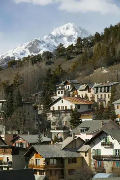 Framed Print : FRANCE-French Alps (Haut-Alpes)-BRIANCON: Mountain Houses Europes Highest Town (elev Framed Print : FRANCE-French Alps (Haut-Alpes)-BRIANCON: Mountain Houses Europes Highest Town (elev