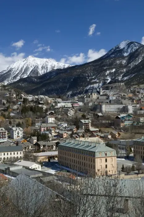 Framed Print : FRANCE-French Alps (Haut-Alpes)-BRIANCON: Town View / Daytime Europes Highest Town (elev Framed Print : FRANCE-French Alps (Haut-Alpes)-BRIANCON: Town View / Daytime Europes Highest Town (elev
