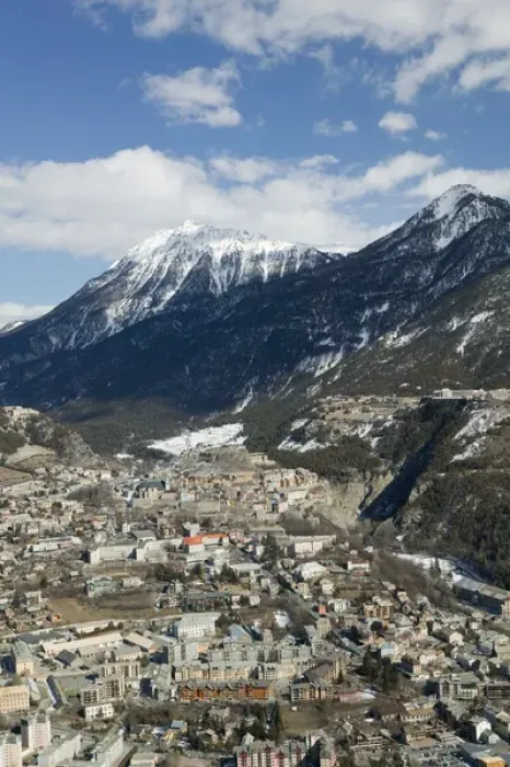 Framed Print : FRANCE-French Alps (Haut-Alpes)-BRIANCON: Town View / Daytime Europes Highest Town (elev Framed Print : FRANCE-French Alps (Haut-Alpes)-BRIANCON: Town View / Daytime Europes Highest Town (elev