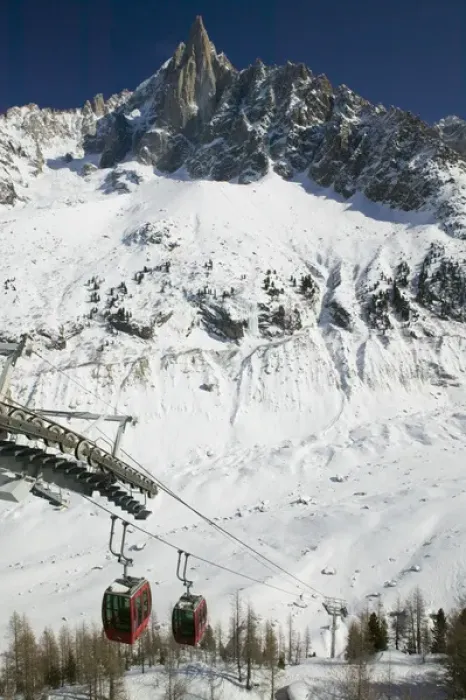 Framed Print : FRANCE-French Alps (Haute-Savoie)-CHAMONIX-MONT-BLANC: Le Montenvers / Winter Ski Framed Print : FRANCE-French Alps (Haute-Savoie)-CHAMONIX-MONT-BLANC: Le Montenvers / Winter Ski