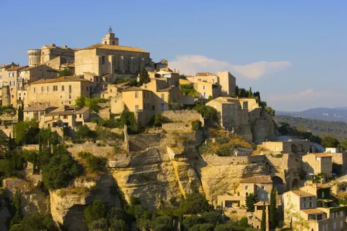 Framed Print : France, Gordes. Sunrise scenic of a Provence Region hillside town. Credit as: Jim Framed Print : France, Gordes. Sunrise scenic of a Provence Region hillside town. Credit as: Jim