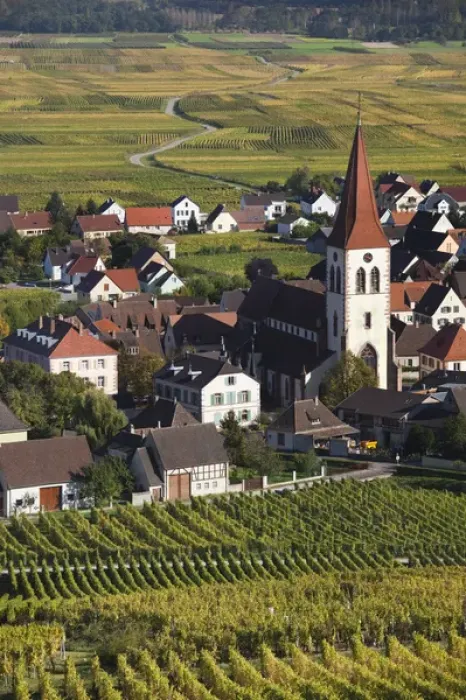 Framed Print : France, Haut-Rhin, Alsace Region, Alasatian Wine Route, Ammerschwihr, afternoon town view Framed Print : France, Haut-Rhin, Alsace Region, Alasatian Wine Route, Ammerschwihr, afternoon town view