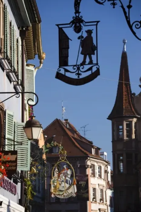 Framed Print : France, Haut-Rhin, Alsace Region, Alsatian Wine Route, Colmar, town detail Framed Print : France, Haut-Rhin, Alsace Region, Alsatian Wine Route, Colmar, town detail