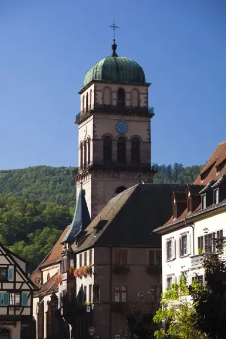 Framed Print : France, Haut-Rhin, Alsace Region, Alsatian Wine Route, Kaysersberg, town detail Framed Print : France, Haut-Rhin, Alsace Region, Alsatian Wine Route, Kaysersberg, town detail