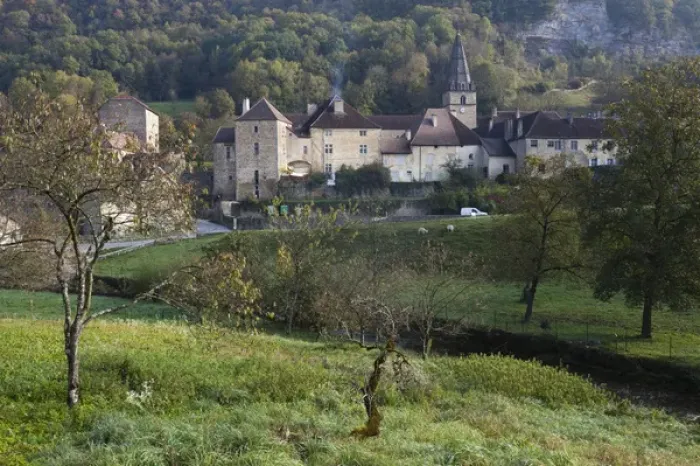 Framed Print : France, Jura Department, Franche-Comte Region, Les Reculees valley area, Baume-les-Messieurs Framed Print : France, Jura Department, Franche-Comte Region, Les Reculees valley area, Baume-les-Messieurs