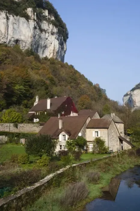 Framed Print : France, Jura Department, Franche-Comte Region, Les Reculees valley area, Baume-les-Messieurs Framed Print : France, Jura Department, Franche-Comte Region, Les Reculees valley area, Baume-les-Messieurs