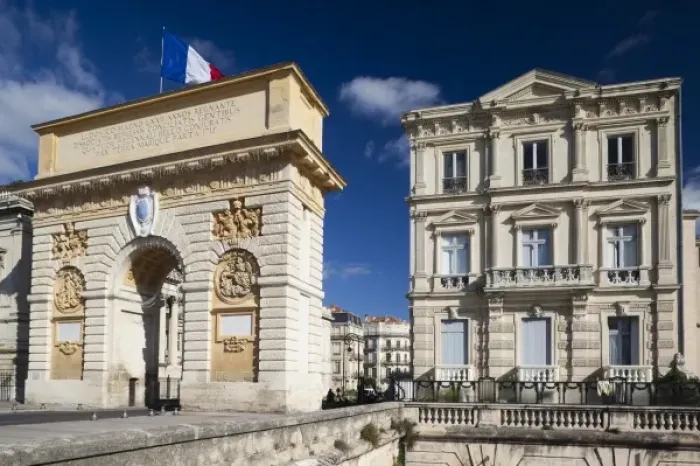 Framed Print : France, Languedoc-Roussillon, Herault Department, Montpellier, Arc d Triomphe Framed Print : France, Languedoc-Roussillon, Herault Department, Montpellier, Arc d Triomphe