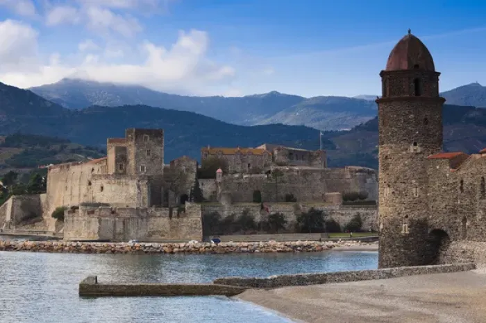 Framed Print : France, Languedoc-Roussillon, Pyrennes-Orientales Department, Vermillion Coast Area